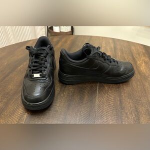 Nike Air Force 1 Low Black Lace Up Men's Athletic Sneakers 315122-001-Size 10